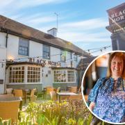 Hayley Evans (pictured) is celebrating the reopening of the Black Horse pub in Wembley