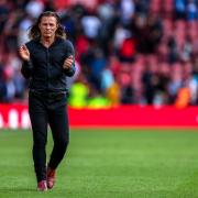 Gareth Ainsworth applauds the travelling QPR supporters
