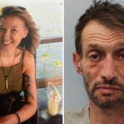Leonidas Georgalla (right) has been jailed for the manslaughter of Kathleen John (left)