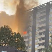 Kilburn Flat Fire. Three households have been placed into temporary accommodation following the Kilburn flat fire. Image Credit: Ivo Costa