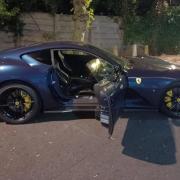 The luxury sports car was stolen outside a Westminster home
