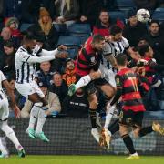 Goalmouth action from QPR's clash with West Brom