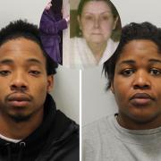 Xyaire Howard and Chelsea Grant. Inset victim Susan Hawkey died after their 'cruel and premediated' actions