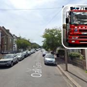 A candle is believed to have sparked a blaze that damaged part of a flat in a converted house in Oak Grove, Cricklewood
