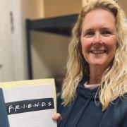 Amanda Butler, of auctioneers Hanson Ross, with the Friends script