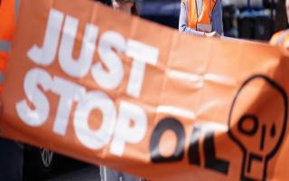 Just Stop Oil protesters marched along Hanger Lane