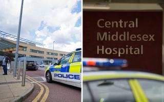 Police were called to Central Middlesex Hospital on Wednesday (June 21)