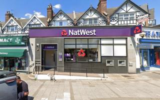Natwest Bank, Willesden Green. The NatWest branch in Willesden Green will close next month. Image Credit: Google Maps