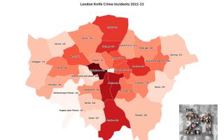 London knife crime incidents 2022-2023