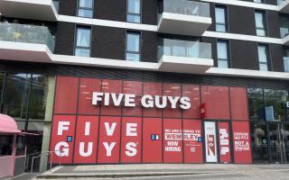 Five Guys is opening in Wembley Park - on the site where sushi and cocktail bar Nakanojo was set to launch