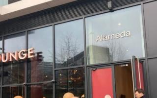 The entrance to the Alameda building would be used by both residents and customers of the bar. Image Credit: Brent Council